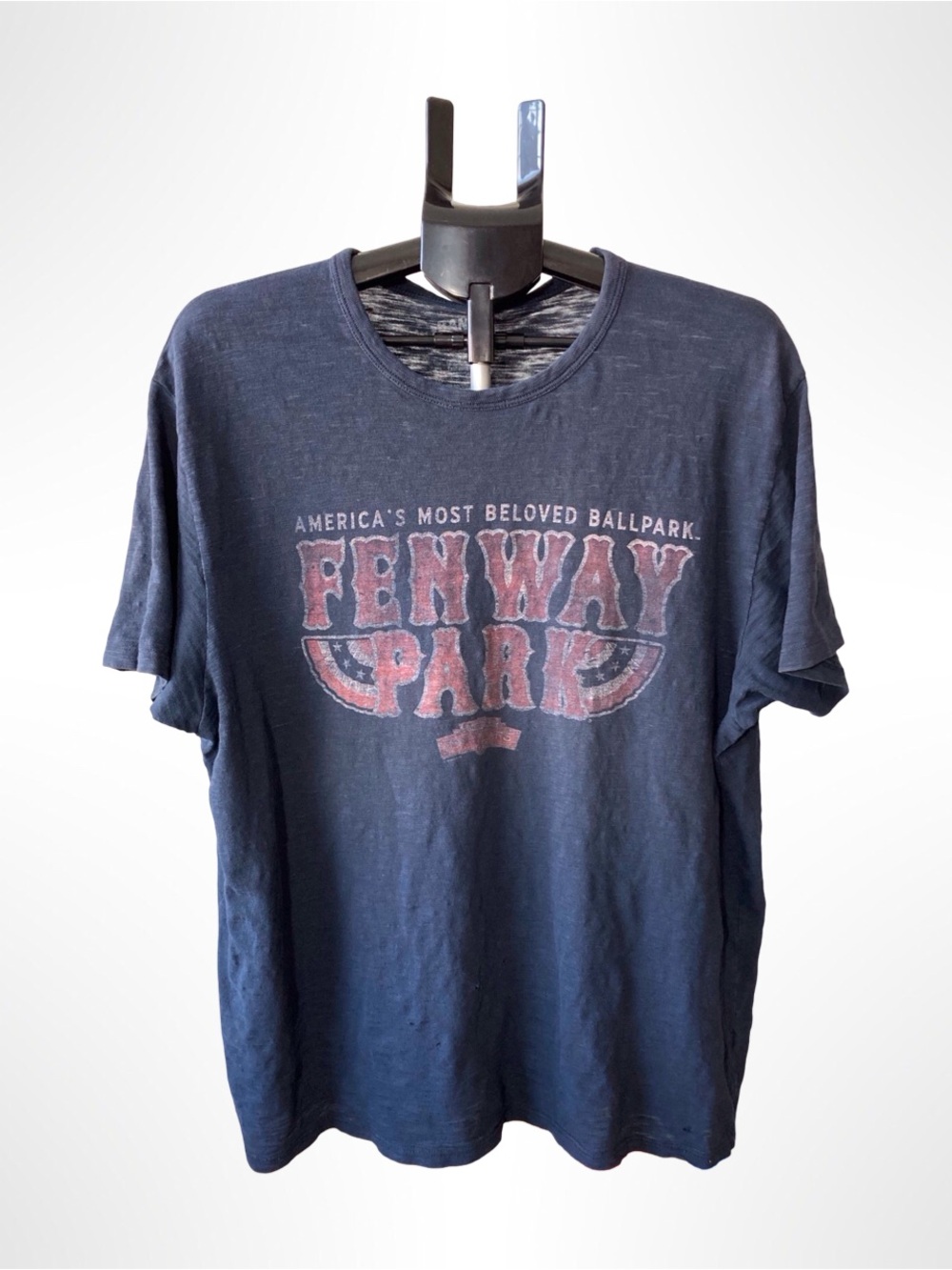 Banner Hand Crafted Fenway Park Vintage Graphic Tee Navy Soft Distressed XL